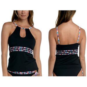 La Blanca Catalina Cutout Tankini Top